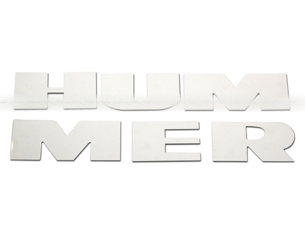 商品番号6238/ハマーH2 ステンレスリアバンパーレター(HUMMER) m350;
